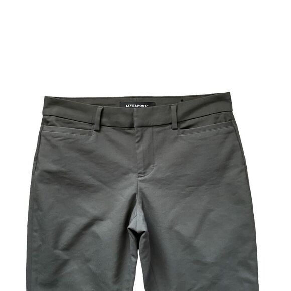 LIVERPOOL Harper Bootcut Pants Olive Green Size 4/27 - Picture 4 of 6